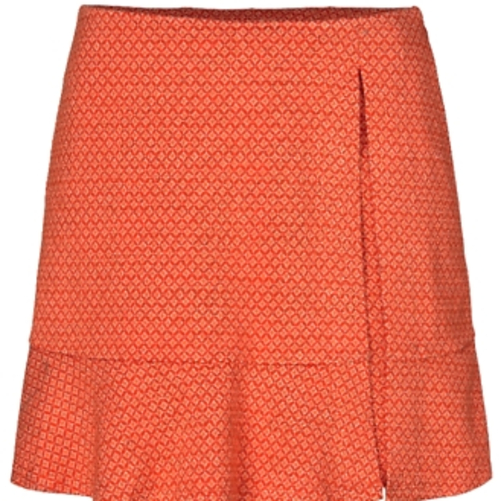 cabi Matchmaker Skort, Orange Patterned Women's Skort